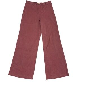 Michael Kors Maroon Wide Leg Trousers, medium